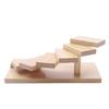 Pine Wooden 7-Step Staircase Sushi Rack, Sushi Serving Tray, Sushi Display Stand for Weddings, Parties With Friends, Family Camp