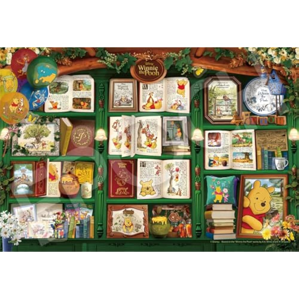 Epoch (EPOCH) 300 Piece Jigsaw Puzzle Disney [Puzzle Decoration Collage] Bookshelf/Winnie the Poo...