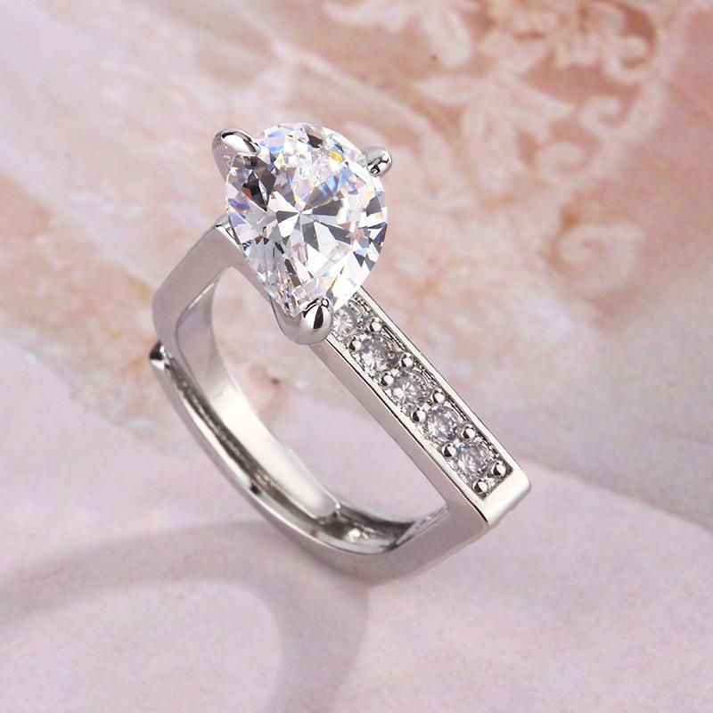 

Кольцо с огранкой «ледяной цветок» с сапфиром, цирконом, бриллиантом, ограненным в европейском и американском стиле, с разбитым ледяным цветком