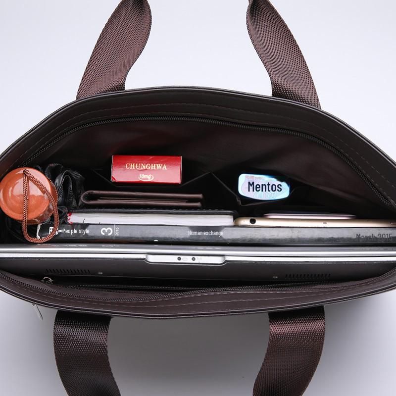 2023 Men's Business Briefcase: European & American Style Shoulder Messenger Bag