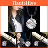 Chic Minimalist Alloy Sweater Necklace With Sophisticated Crystal Pendant For All Occasions