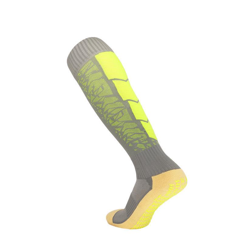 Men's Non-Slip Long Tube Football Socks - Professional Sports Socks with Towel Bottom for Training and Competition