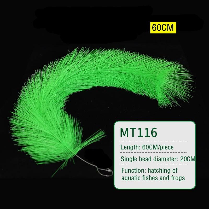 

60Cm/100Cm Artificial Aquarium Breeding Grass Safe Fry Hideout for Baby Fish Tank Decor Green Live Plant Alternative (as the picture,1pc)