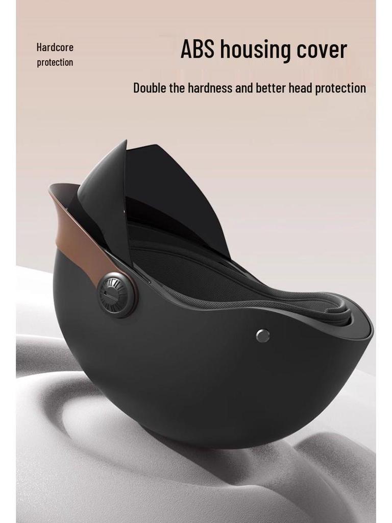 Certified Electric Vehicle Summer Sun Protection Retro Half Helmet for Men & Women