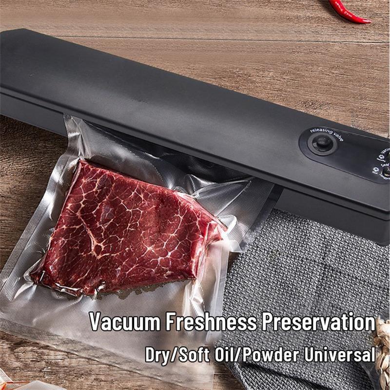 Household Vacuum Packaging Fully Automatic Vacuum Mini Small Plastic Sealer Machine Heat Sealer Film Portable Food Packet Organizer Kitchen Tool