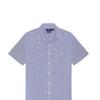 Polo Ralph Lauren Embroidered Logo Single-Breasted Short Sleeve Shirt Men Shirts Blue 710833828-001
