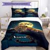 Leopard Customize Your Name Bedding Set Breathable Duvet Cover With Pillowcases Decorative Bed Linen For Bedroom Home Decoration Birthday Gift
