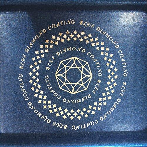Pearl Metal Tamagoyaki Frying Pan, 13x18cm, IH Compatible, Rise Blue Diamond Coat, HB-323, Black