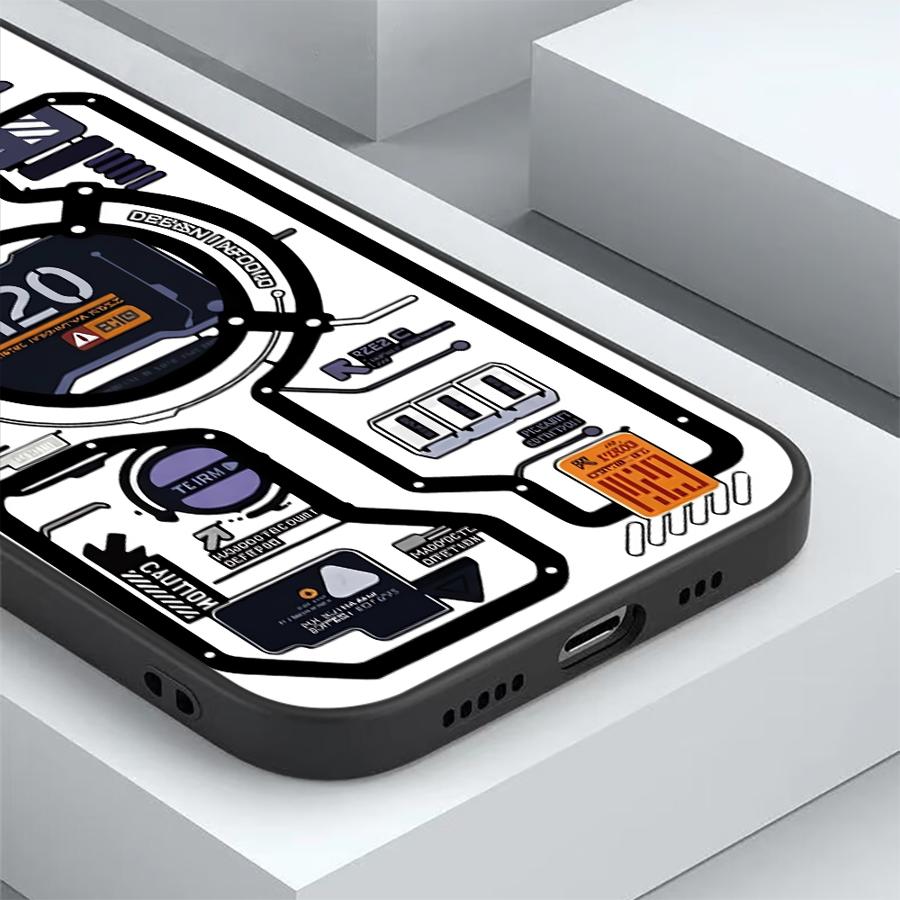 Funda Phone Cover Case for Xiaomi Poco F8 M5 M3 M4 M7 Pro C75 X3 X4 X5 X7 Pro C50 F1 C71 C61 F3 Retro Mecha Style