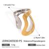Jieding Titanium Steel European & American Colorfast Luxury Rings - High-End Stainless Steel Finger Jewelry