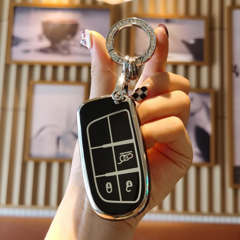 Fiat Viaggio & Ottimo Key Cover with Buckle - Dodge Journey Remote Protection Shell