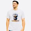 Funny Cartoon Humor T-Shirt F Caw F White X-Large Unisex