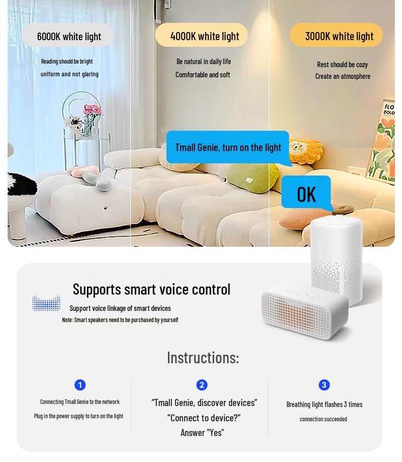 Modern Minimalist Eye Protection Ceiling Light - Super Bright Full Spectrum for Living Room & Bedroom (2025)