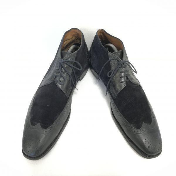 Van Bommel/Leather Chukka Boots/28.5cm/Black/Suede Finish/Goodyear Welt(USED)