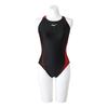 Stream Ace Size FINA Swimming Size 96 Challenge Women's Low-Cut Swimsuit, Black/Red, S, (International Federation) Approved, N2MA2740,