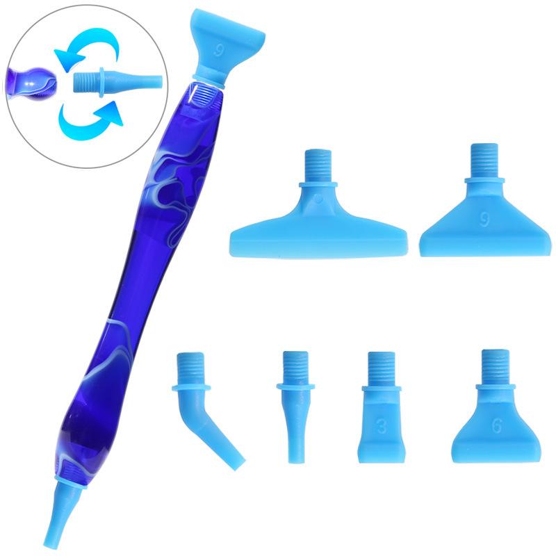 5D Resin Diamond Painting Pen Replacement Pen Heads Point Drill Pens with Clay Suitable for DIY Art Crafts Diamond Painting