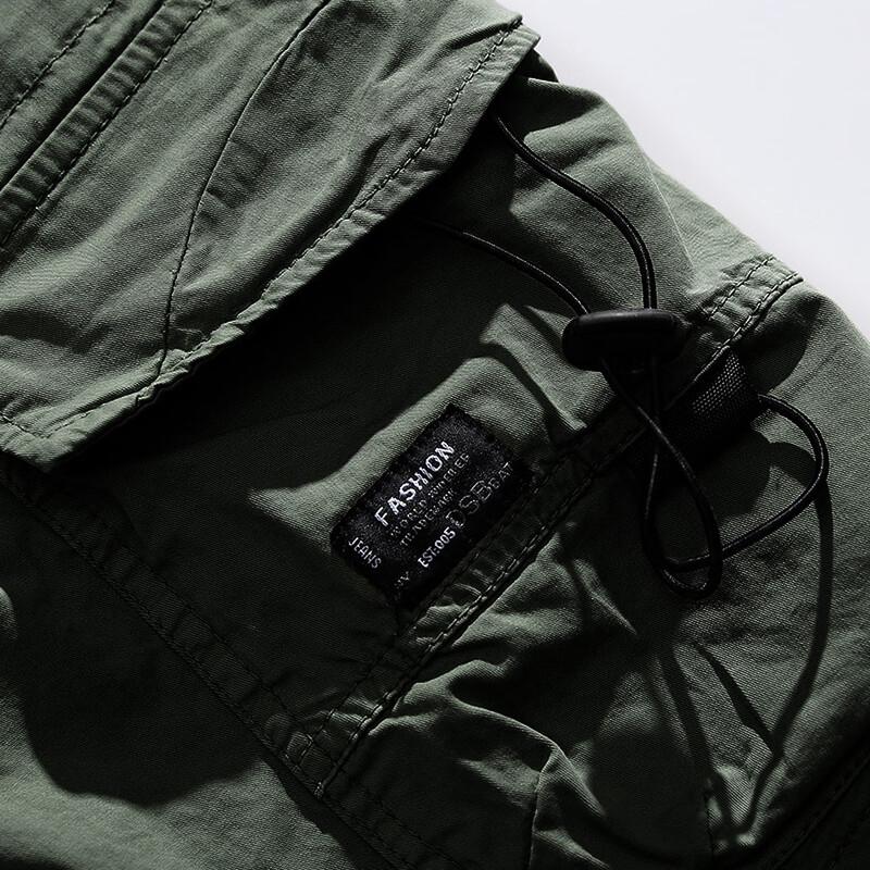 Men's Loose Fit Drawstring Cargo Shorts