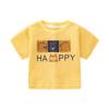 Stylish Cartoon Print Short Sleeve T-shirt for 0-5 Year Olds