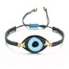 Boho Evil Eye Bracelets Handmade Braided Chain Lucky Jewelry Big Eye Trendy New Fashion Gifts for Women