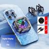 X76 Mobile Phone Semiconductor Magnetic/Back-clip 2 in 1 Cooling Radiator With Digital Display for PUBG Game Cooler X76
