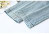 2025 Winter Plus Size High Waist Velvet Jeans, Floor-Length, Elastic Slimming, Thickened Long Pants for Women