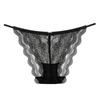 Exquisite Sexy Ribbon Full Lace Thin Briefs Breathable and Comfortable Women's Underwear