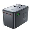 Acefast Z1 GaN 75W Fast Charging Travel Adapter - 3x USB-C & 2x USB-A - Black