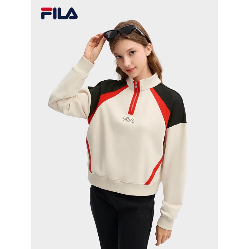 FILA Women s Colorblock Knit Pullover Sweatshirt XL