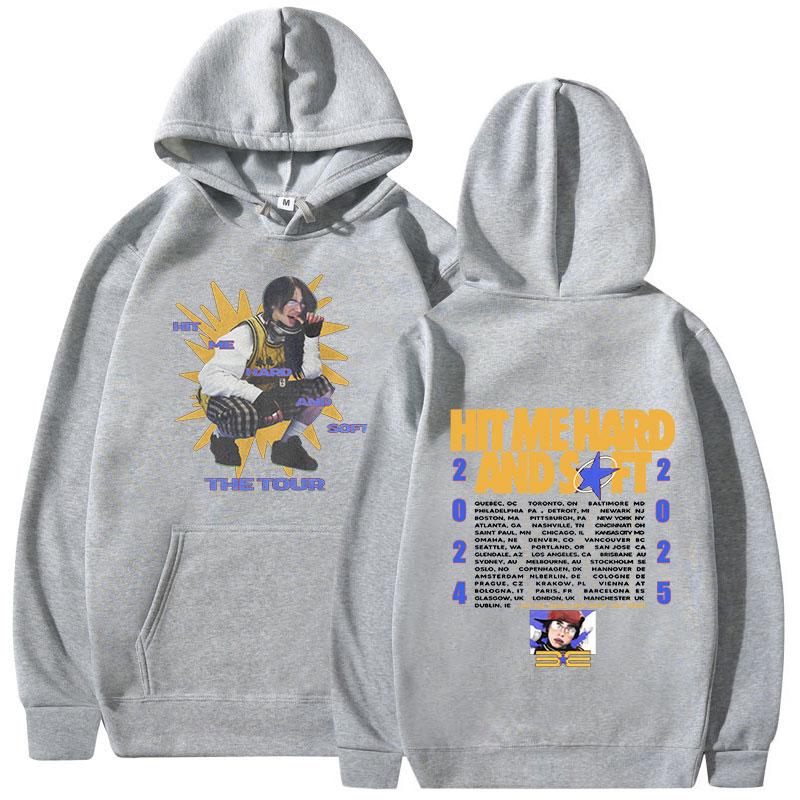 Hit Me Hard and Soft Tour 2024-2025 Hoodies Men Women Fashion Hip Hop Oversized Sweatshirt Casual Long Sleeve Pullover Fans Gift
