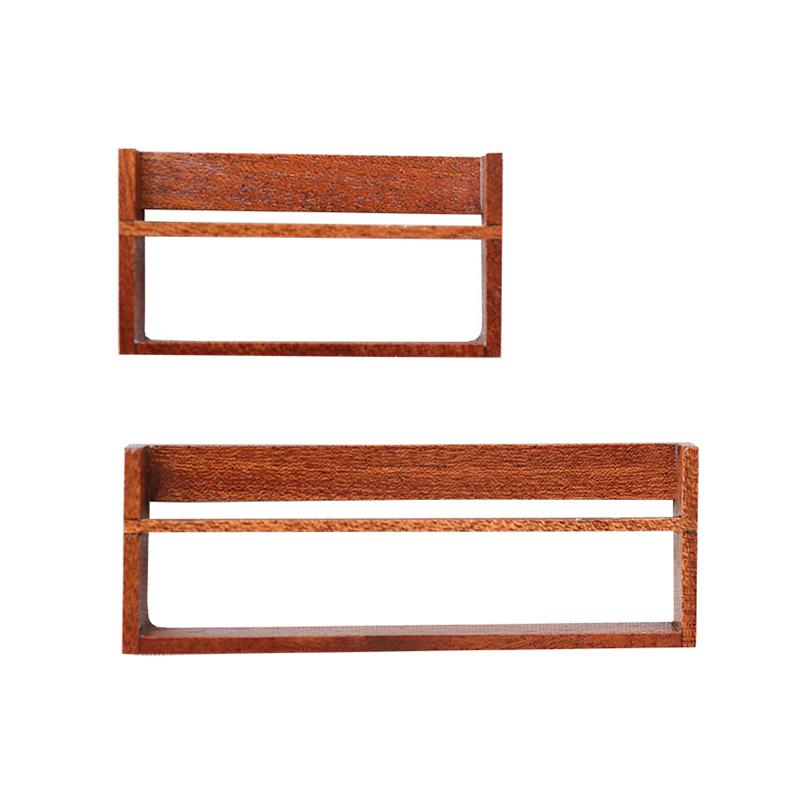 1/12 Mini Wall Bookshelf Model Miniature Study Furniture Decoration Scene Ornament