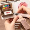 Portable Watercolor Set Travel Palette Sketchbook Brush Pens Binder Clips For Artists Students Painting Tools Drawing Supplies