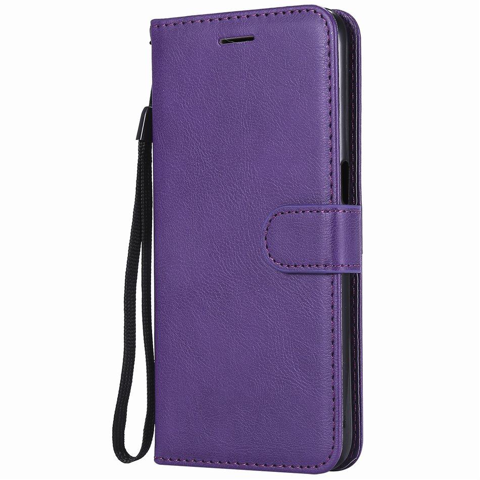 Cute Solid Color Flip Leather Cover For Case Samsung Galaxy S20 Ultra A51 A71 A6 A7 A8 Plus A9 2018 S10E S10 J330 J530 J730 D06Z