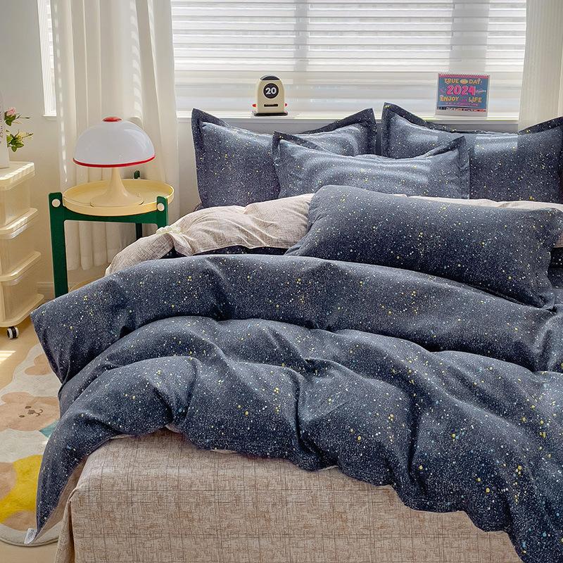 Bed Sheet Bedding Four-piece Set Thickened Brushed Quilt Cover Bed Dormitory Bedding Quilt Cover