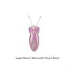 Electric Facial Hair Epilator Built in Lighting US 110V Plug Versatile Professional Pink with 1.8M