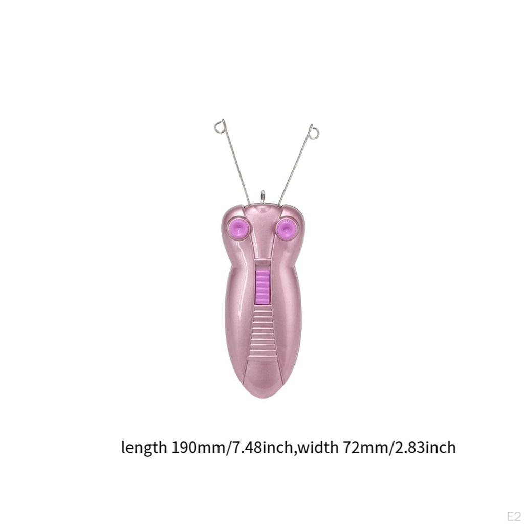 Electric Facial Hair Epilator Built in Lighting US 110V Plug Versatile Professional Pink with 1.8M