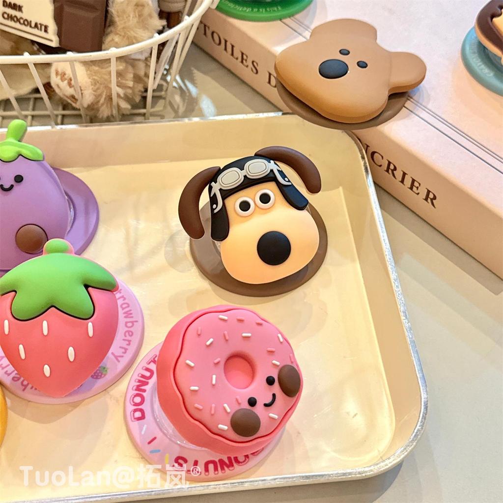 Korean 3D Silicone Cartoon MagSafe Stand with Strong Magnetic Adsorption