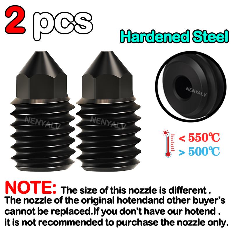 For Bambu Lab A1 Mini Hotend Kit with 0.2/0.4/0.6/0.8mm Hardened Steel Nozzle For Lab A1 Replace Hotend Kit For Bambu Hotend Kit
