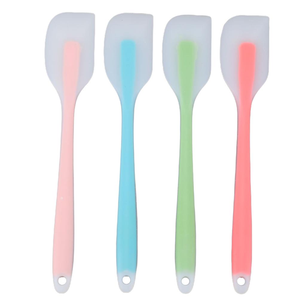 4 Pcs Silicone Spatula Set Baking Cooking Mixing Scraping Stirring Flexible Spatula Set for Kitchen