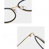 Anti Blue Light Nearsighted Glasses for Women Men Vintage Metal Frame Myopia Prescription Eyeglasses