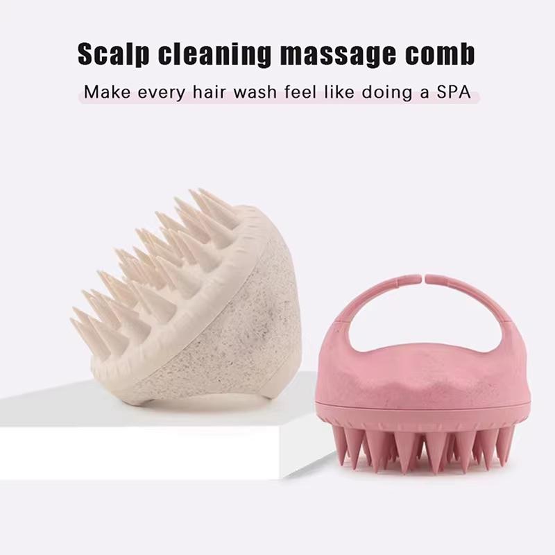 Shampoo Head Scalp Massage Brush Silicone Soft Skin Friendly Hair Washing Massager Comb SPA Massage Brush Beauty Hair Tool