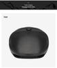 Men's Autumn-Winter Velvet-Lined PU Duckbill Cap with Ear Protection for Elderly