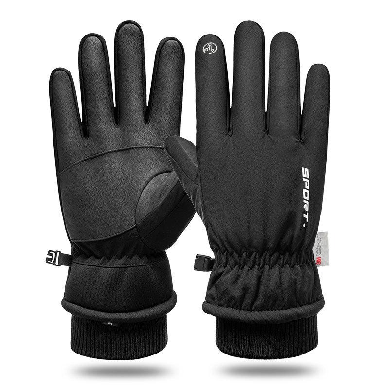 Men's Waterproof Touchscreen Ski Gloves - Winter Warmth for Cycling & Skiing