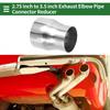 Mandrel Exhaust Pipe Adapter Concentric Reducer 275" OD to 35" OD 4" Length y