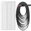 5PCS 5mm Flat Belts Folded Rubber Belt 47-150mm for Recorders CDROM Video Machines  DVDs Drive