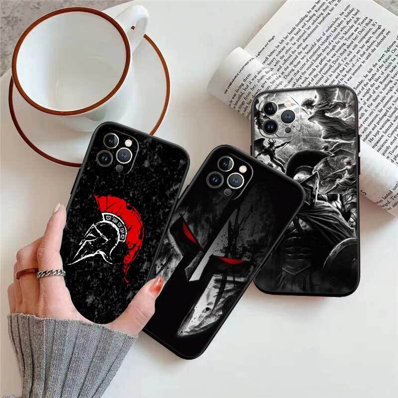Spartan Warrior Shockproof Phone Case for iPhone 6 6s 7 8 11 12 13 14 15 16 17 16E XS Pro Max XR X SE Air