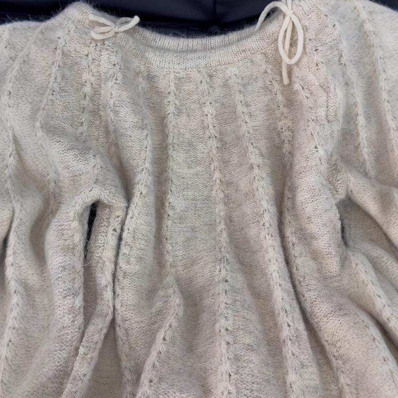 Pullover apricot pullover knitted sweater female slim and thin temperament versatile and trendy