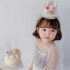 Birthday Hat with Veil Headband for Girls - Party Headwear and Photo Props