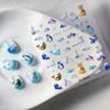 Penguin Arctic Iceberg 5D Waterproof Nail Stickers for Kids