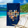 Asciugamano da Spiaggia Ultra Morbido con Tema Labrador Sceriffo, Ideale per Piscina - Campeggio, Immersioni - Essenziale da Viaggio Perfetto, Asciugamano da Spiaggia Vivace.
