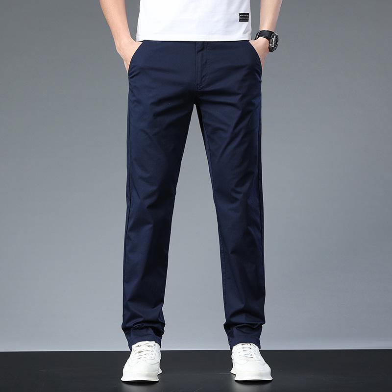 Pantalones Casuales Elásticos Ajustados de Alta Gama para Hombre 2023 - Modernos, Versátiles, Estilo de Negocios